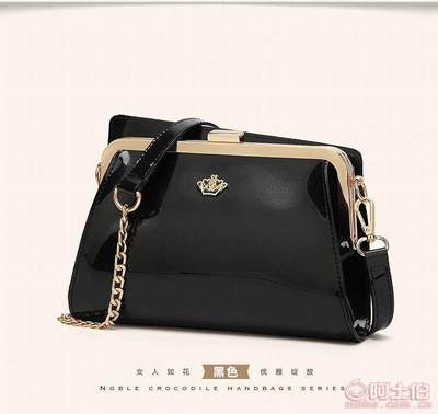 2018新款漆皮亮面女包 时尚迷你链条包，点亮你的潮流穿搭